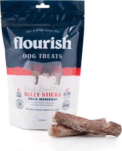 Vista 8 de Flourish Pets - Golosinas crudas liofilizadas para mascotas para perros (corazones de pollo, pequeño)