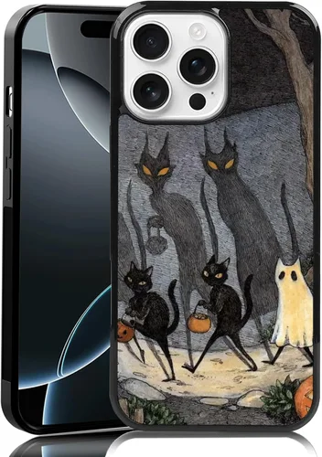 Vista 38 de Elegante funda de teléfono con diseño de gato Marie compatible con iPhone 11, funda de encaje dorado para iPhone, a prueba de golpes, rosa fucsia