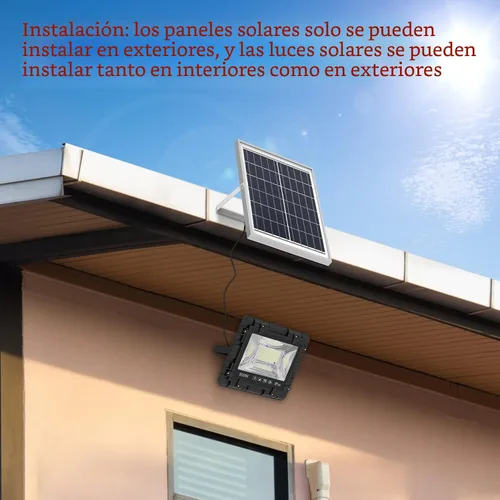 Vista 6 de Luz solar de calle de 200 W, impermeable, cable de 16 pies, 20000 lúmenes, luces LED de seguridad para exteriores, luces solares automáticas