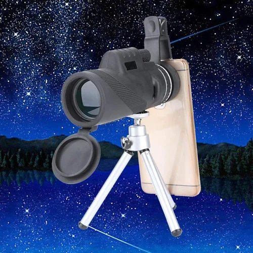 Vista 4 de Monocular Telescope 40×60 High Power Monocular Telescope with Smartphone Adapter Tripod for Birdwatching Hiking Camping