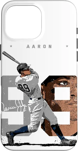 Vista 19 de Aaron Judge Number Portrait Baj New York MLBPA Case for iPhone 17