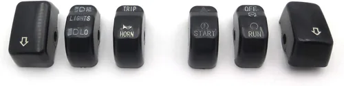 Vista 8 de MT420-001-BK Controles Manuales Negros Tapa de Botones de Carcasa de Interruptor Compatible con Harley Touring 1996-2013 FLHTCU/FLHTK/FLTR/FLTRU