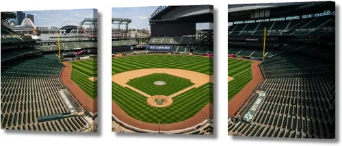 Vista 80 de TUMOVO Arte de pared en lienzo para estadio deportivo, arte de pared de campo Wrigley en Chicago, pinturas de Chicago, impresiones sobre lienzo