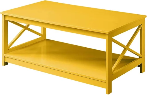 Vista 9 de Convenience Concepts – Mesa de café Oxford, Madera, Negro