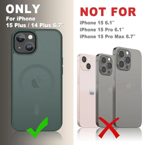 Vista 67 de Funda para Google Pixel 10 Pro XL, cubierta magnética mate, color negro Fit for MagSafe, Screen Protector included, Shockproof Military Grade