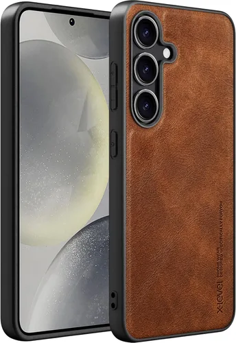 Vista 85 de X-level Funda para Samsung Galaxy Z Flip 6, delgada funda delgada de piel sintética para teléfono, TPU suave, a prueba de golpes, protección Negro