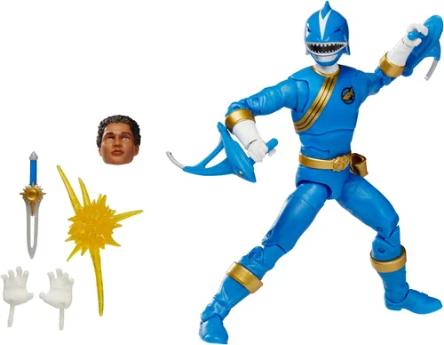 Vista 3 de Power Rangers Lightning Collection Wild Force Blue Ranger - Figura