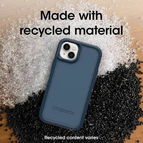 Vista 8 de OtterBox Funda para iPhone 14 Plus Defender Series XT - Océano abierto (azul), sin pantalla, resistente, se ajusta a MagSafe, accesorio de cordón