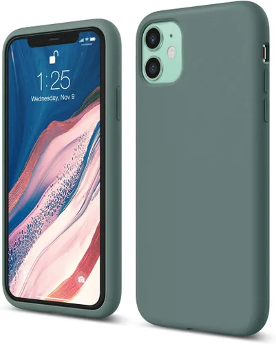 Vista 10 de elago Premium - Carcasa de silicona líquida para iPhone 11, color negro Full Body Protective Cover, Shockproof, Slim Phone Case, Anti-Scratch Soft