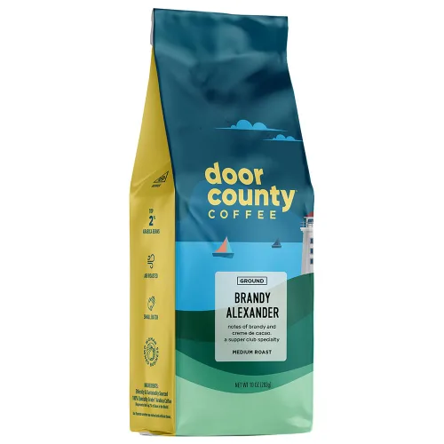 Vista 9 de Door County Coffee Death's Door - Molido sin sabor, bolsa de 10 onzas, tostado medio, 100% arábica especial, gourmet sin sabor, Death's Door