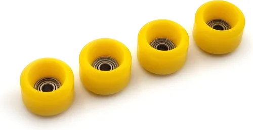 Vista 4 de SPITBOARDS® 34mm x 96mm Juego de Fingerboard Pro (Completo) Cubierta de madera real Trucks Pro con tuercas de bloqueo y bujes Pro Ruedas Pro