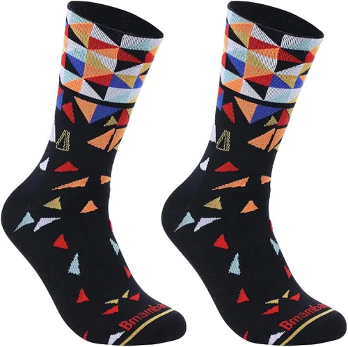 Vista 5 de BMAMBAS Calcetines de ciclismo unisex para adultos, deportes y correr, calcetines de compresión para hombres y mujeres