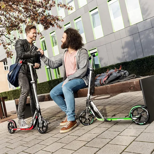 Vista 7 de Scooter para adultos – Plegable, altura ajustable, ruedas grandes, marco ligero de aluminio Adecuado para adolescentes mayores de 12 años Límite