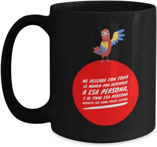 Vista 4 de Regalo para amigos Taza de cafe para hermana/o Perfecto regalo para graduados, profesionales y estudiantes Vaso con afirmaciones positivas