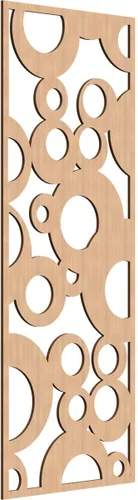 Vista 136 de 9 3/8"W x 24 3/8"H x 1/4"T Farwell Decorativos Paneles de Pared de Madera Calado, Hickory