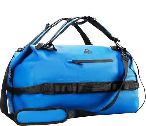 Vista 15 de Haimont Mochila Duffel Grande Impermeable con Parte Superior Enrollable, Bolsa Duffel Seca de Servicio Pesado para Navegación, Viajes, Camping