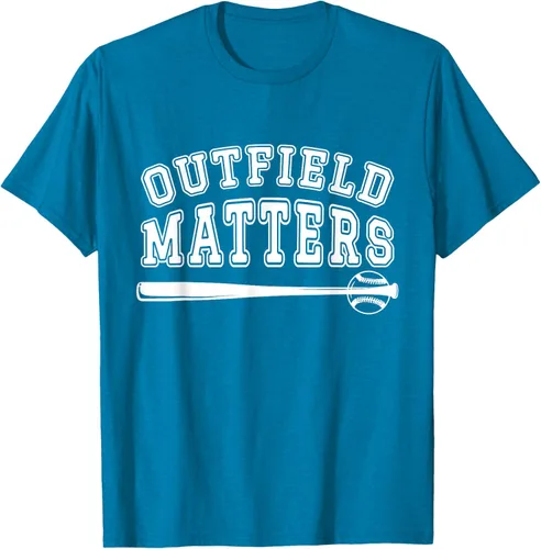 Vista 7 de Playing Baseball Outfield Matters - Camiseta Baseball Outfields Funny, Rojo