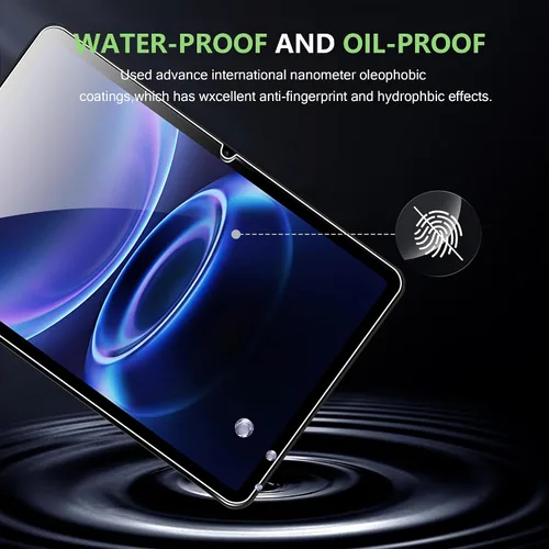 Vista 4 de Protector de pantalla para Redmi Pad 2 SE (2026) de 9.7 pulgadas, dureza 9H, arañazos, vidrio templado, compatible con fundas, arañazos