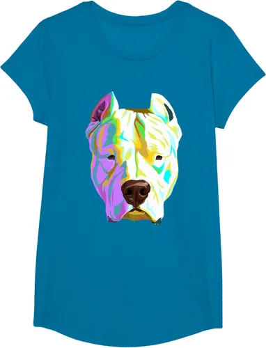 Vista 84 de Colorida camiseta Dogo Argentino, Negro, S