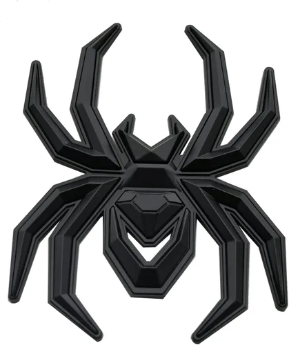 Vista 2 de 1 pieza de emblemas de araña 3D para puerta trasera, repuesto para F-150 Silverado Sierra RAM Black Widow Edition (negro)