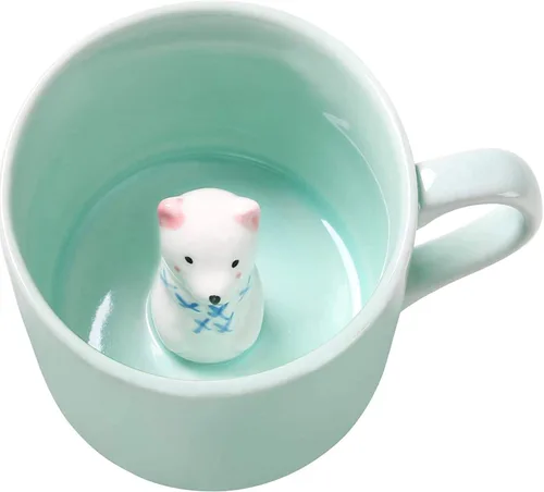 Vista 8 de Chick Taza de Café 3D Taza de Cerámica de Lindo Animal de Dibujos Animados - Animal Bebé Adentro, Mejor Taza de Oficina y Regalo de Cumpleaños 8 OZ