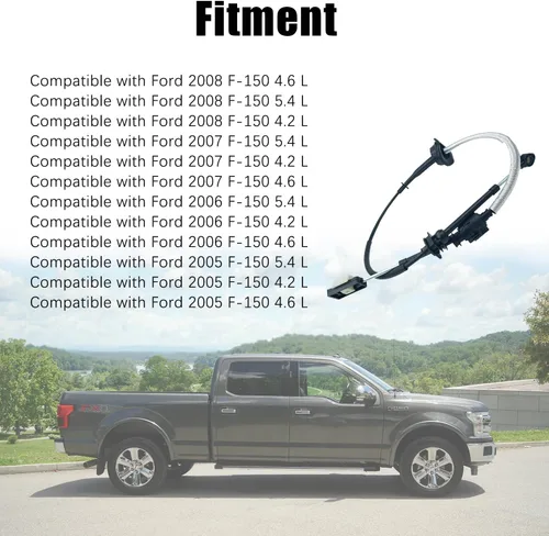 Vista 3 de WayJun 5L3Z-7E395-AA Cable de cambio de transmisión automática Compatible con F-150 2005 2006 2007 2008 para vehículos con cambio de columna