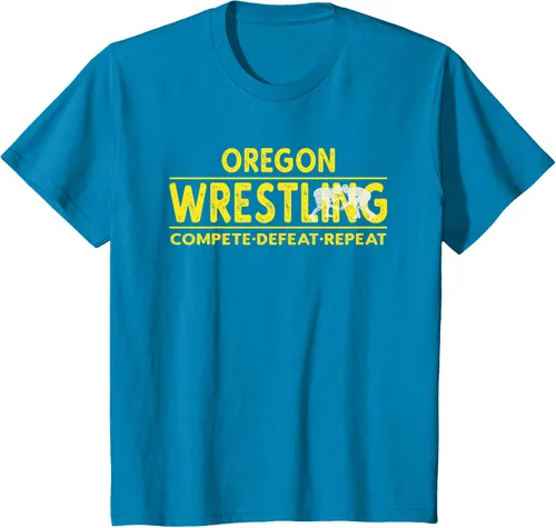 Vista 56 de Oregon Wrestling - Camiseta para competir, derrota, repetir