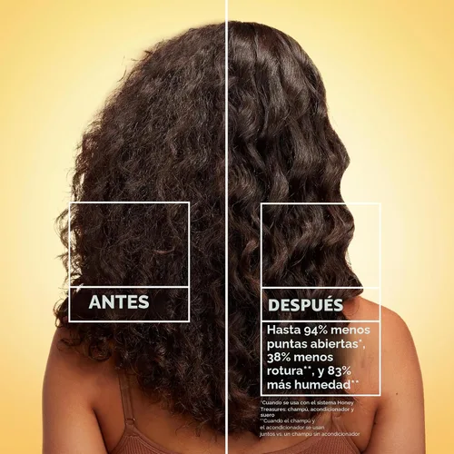 Vista 2 de Garnier Whole Blends Honey Treasures - Acondicionador reparador, para cabello seco y dañado, 3 onzas líquidas (tamaño de viaje), 1 unidad