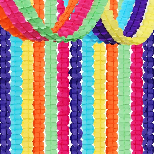 Vista 20 de Guirnalda de serpentinas para decoración de fiesta, color negro, blanco y rojo, pancarta colgante de trébol de cuatro hojas de graduación de 157