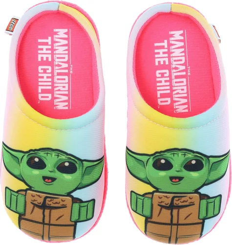 Vista 3 de LEGO Star Wars - Pijama de bebé Yoda con pantuflas Cozeez, color rosa, talla 45 a 1012