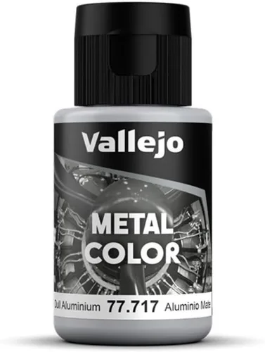 Vista 4 de Vallejo - Color Metálico Aluminio 32 ml (1.08 fl.oz.) Reproduce fielmente diferentes acabados metálicos