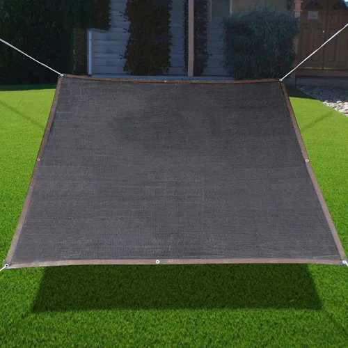 Vista 5 de Paño resistente con protección solar, malla transpirable, 90% resistente a los rayos UV, tela de sombra de 20 pines, lona de malla con ojales
