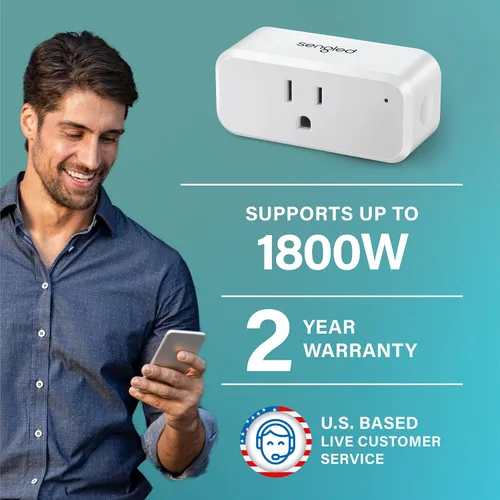 Vista 2 de Sengled Enchufe inteligente, emparejamiento automático S1 con dispositivos Alexa, monitoreo de energía, control remoto de salida inteligente