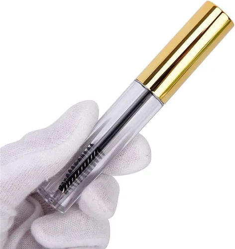 Vista 5 de Ideal Swan Botella vacía de 0.3 fl oz para delineador de ojos, botella de brillo de labios con embudo de 3 piezas e inserciones de goma para aceite