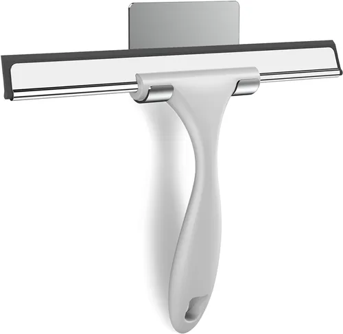 Vista 14 de SetSail Escobilla de goma para puerta de cristal de ducha, 10 pulgadas Blanco