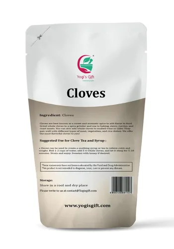 Vista 2 de Clavo entero de 4 onzas Especias picantes frescas y sabrosas para té, chai, salados, postres y más Clavos enteros para la salud bucal por