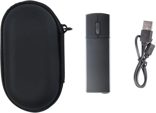 Vista 5 de elec Space Mini mouse inalámbrico de dedo Silencioso modo dual Bluetooth y 2.4 GHz, ratón ergonómico portátil para PC con funda, compatible
