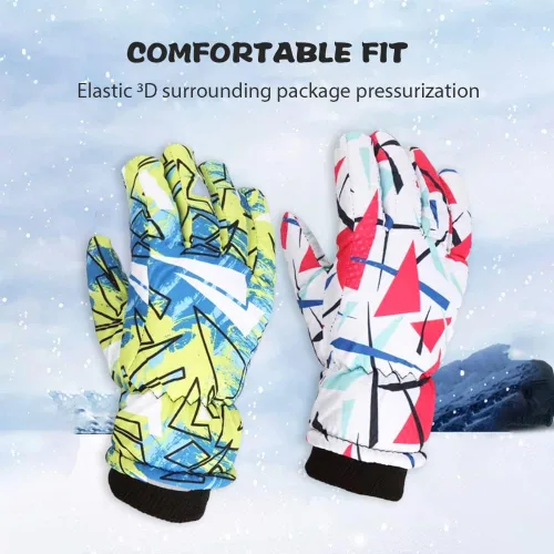 Vista 3 de Guantes finos de dedo dividido para exteriores, gruesos y suaves, con borde de felpa de conejo sintético para regalos de Navidad, Día de Acción