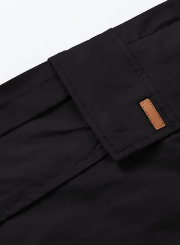 Vista 9 de JMIERR Pantalones cortos de sarga para hombre con cordón de algodón clásico elástico con 6 bolsillos