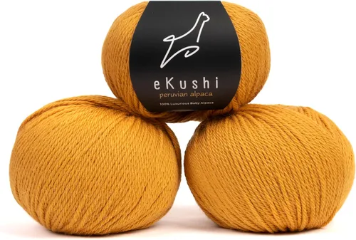 Vista 18 de 100% Hilo de Alpaca Baby para Tejer y Ganchillo - 1 Cono de Hilo Premium DK - Ligero, Hipoalergénico y Térmico Hecho en Perú - Ideal para Proyectos