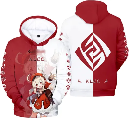 Vista 3 de Genshin Impact - Sudadera unisex con capucha y estampado 3D