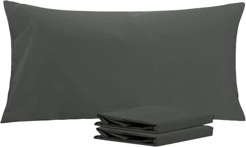 Vista 141 de NTBAY Juego de fundas de almohada estándar, paquete de 2 fundas de almohada de microfibra cepillada de 20 x 26 pulgadas, suaves, sin arrugas Aqua