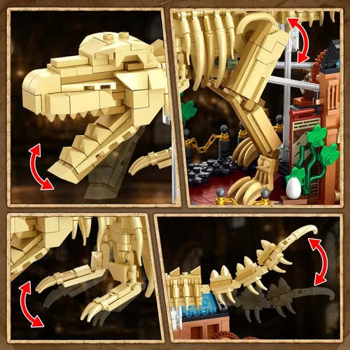 Vista 6 de INSOON Mechanical Dinosaur Fossil Building Set STEM Toy for Kids Boys 8-14+