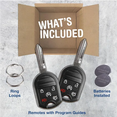 Vista 3 de KeylessOption, entrada sin llave, llave de arranque de control remoto para auto, sin codificar, arranque remoto para CWTWB1U793 (paquete de 2).