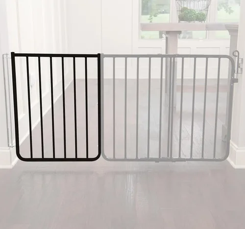 Vista 4 de Cardenal Gates 21 3/4" Negro Puerta extensión, Negro