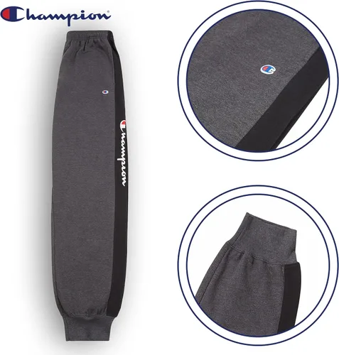 Vista 2 de Champion Pantalones deportivos para hombres grandes y altos - Joggers bordados de forro polar para hombre