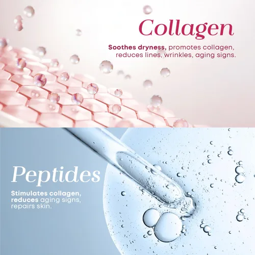 Vista 2 de Glow Elixir Suero facial de colágeno y péptidos, suero reafirmante y antiarrugas para reparación de la piel, líneas finas y tratamiento de arrugas