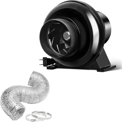 Vista 13 de HealSmart Filtro de Carbón de Aire de 4 Pulgadas 4" Carbón Virgen Australiano Premium Control de Malos Olores, Compatible con Ventiladores