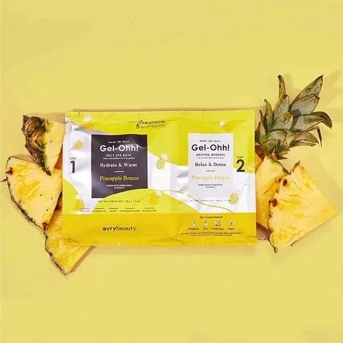 Vista 2 de AvryBeauty Gel-Ohh! Jelly Spa Bath Pineapple Breeze 1 paquete