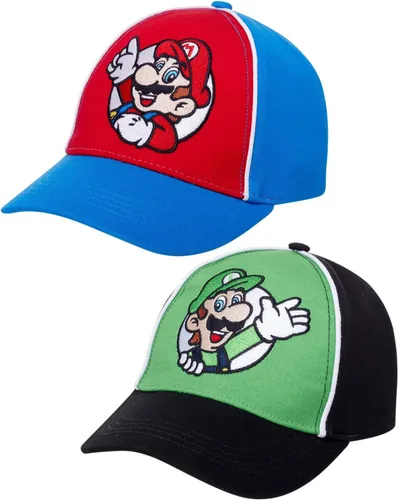 Vista 9 de Nintendo Boys' Nintendo Boys' Baseball Cap Pop 3d negro